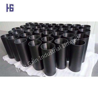 Itilizasyon Carbon Fibre Round Tib ak Kabòn Fib Kare Tib
